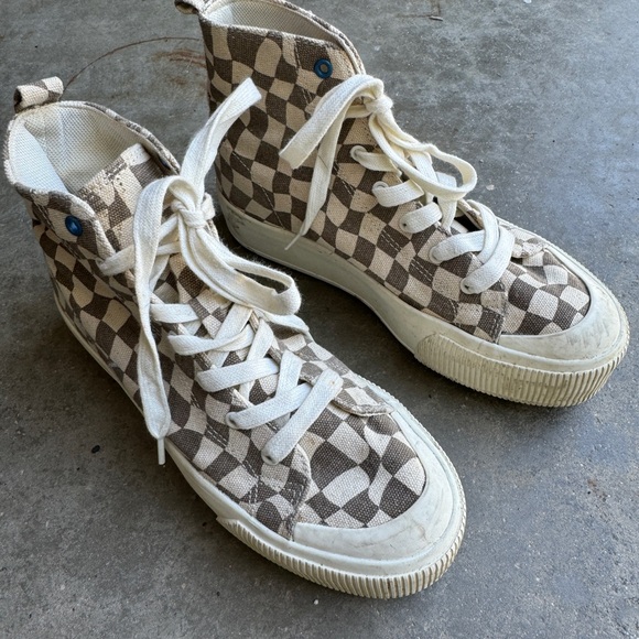 Pull & Bear Checked High Tops - Picture 4 of 4